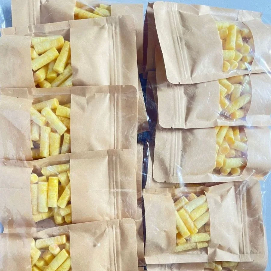 Kraft pouches packed with plugs