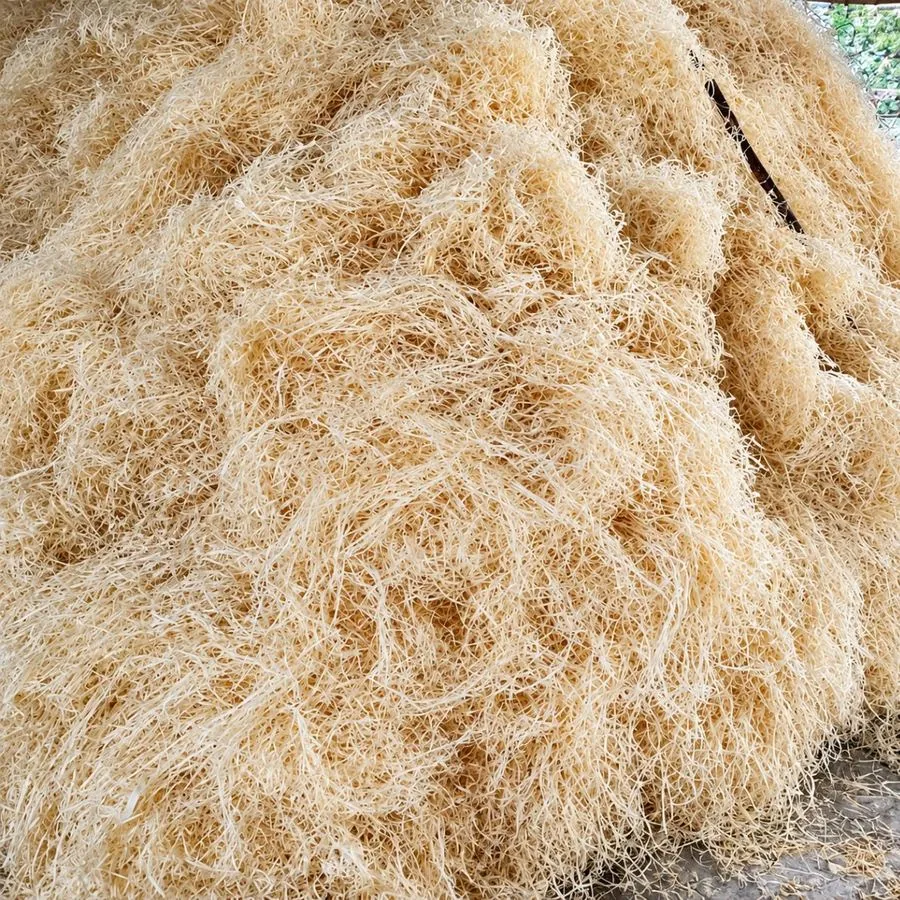 Wood wool close-up